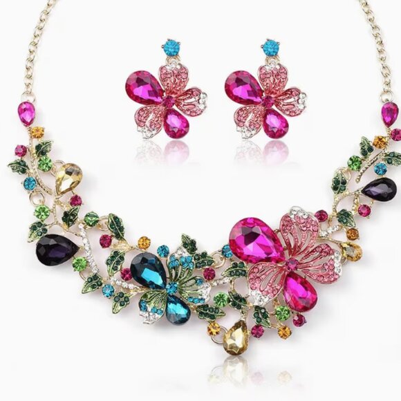 ARATTA SILENT JOURNEY JEWEL NECKLACE AND EARRING SET - Picture 3 of 5